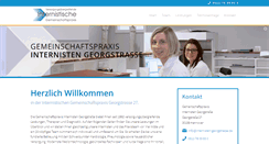 Desktop Screenshot of internisten-georgstrasse.de