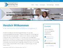 Tablet Screenshot of internisten-georgstrasse.de
